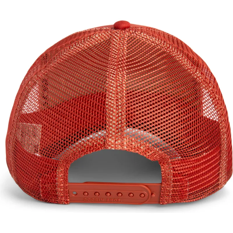 czapka-trucker-czerwona-dinozaur-t-rex-the-extinct-skull-grit-the-farm-od-goorin-bros