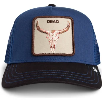 Czapka trucker niebiesko-czarna byk Two-Tone Skull Grit The Farm od Goorin Bros.