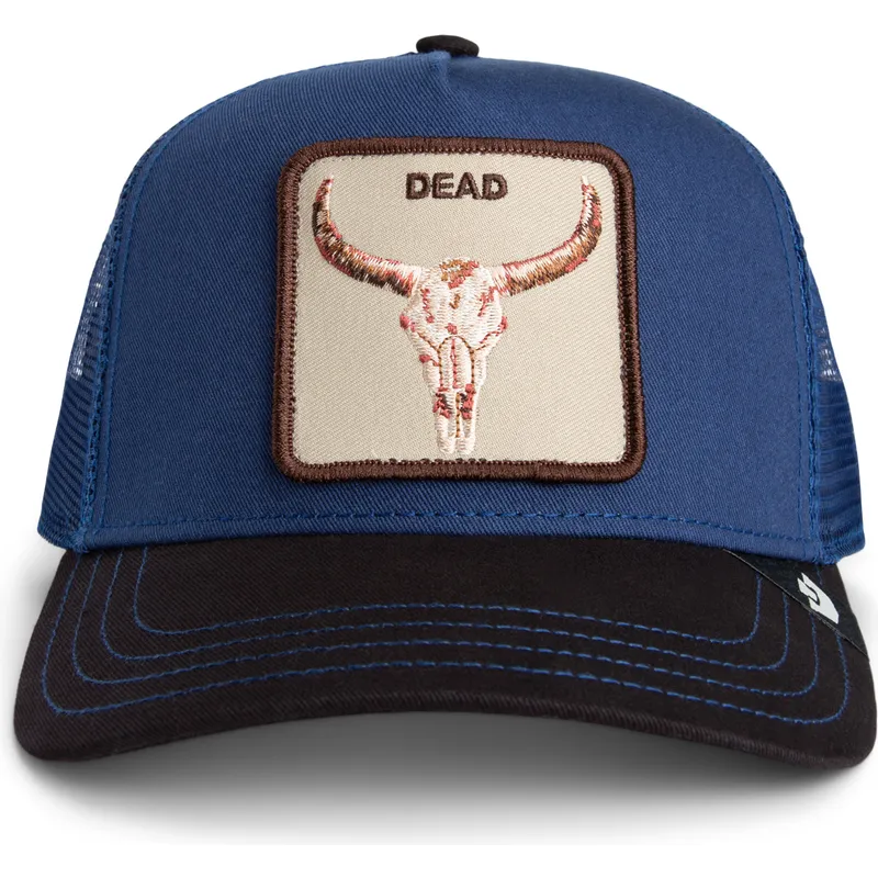 kepure-islenkta-vilkikas-ivairiaspalvis-snapback-buey-two-tone-skull-grit-the-farm-the-farm-de-goorin-bros