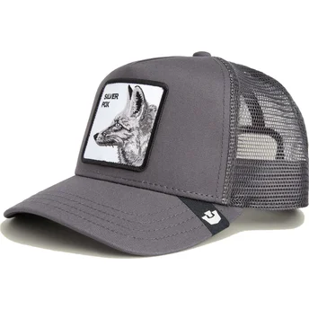Szara czapka trucker Silver Foxxx The Farm z lisem marki...