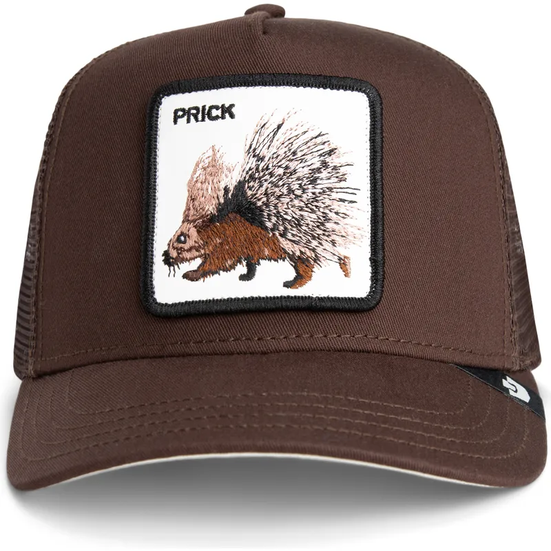gorra-trucker-marron-puerco-espin-prick-the-farm-de-goorin-bros