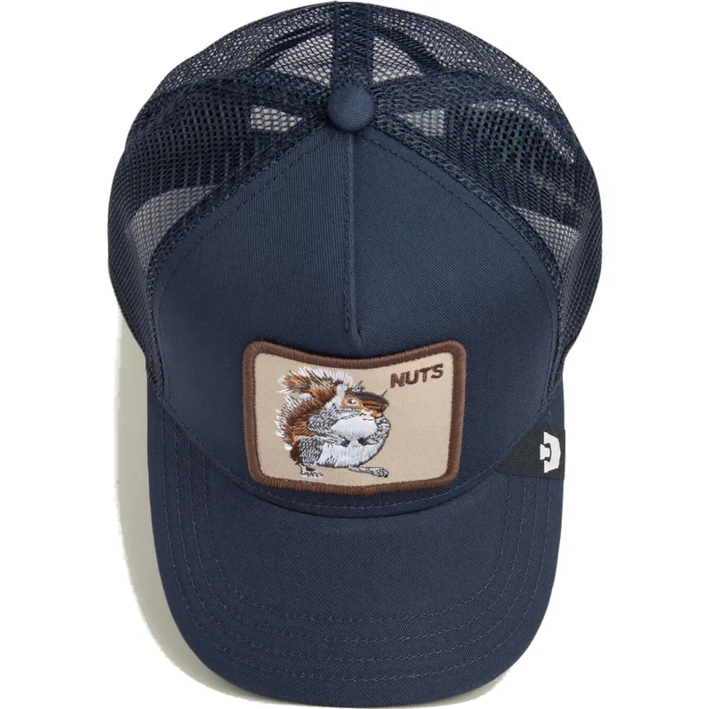 kepure-islenkta-tamsiai-melyna-snapback-vaikams-nuts-mini-the-farm-goorin-bros