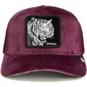 kepure-islenkta-raudona-snapback-savage-tiger-velour-the-farm-goorin-bros