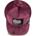 kepure-islenkta-raudona-snapback-savage-tiger-velour-the-farm-goorin-bros