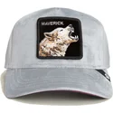 czapka-trucker-szara-wilk-maverick-wolf-velour-the-farm-od-goorin-bros