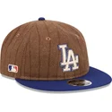kepure-plokscia-ruda-reguliuojama-juostele-9fifty-retro-crown-wool-pinstripe-los-angeles-dodgers-mlb-new-era