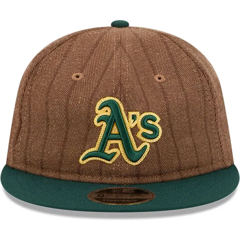 kepure-plokscia-ruda-reguliuojamas-9fifty-retro-crown-wool-pinstripe-oakland-athletics-mlb-new-era