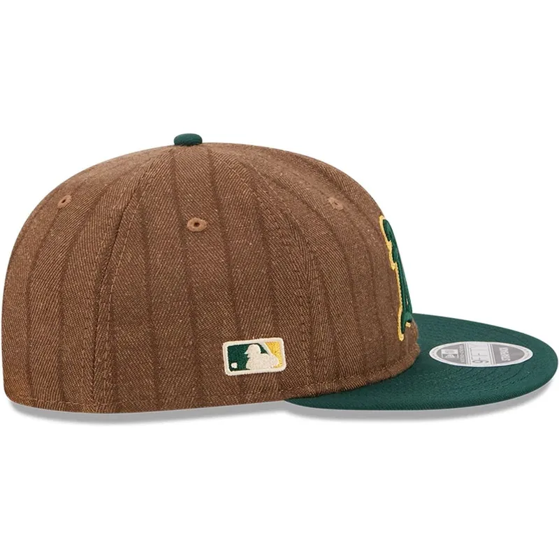 kepure-plokscia-ruda-reguliuojamas-9fifty-retro-crown-wool-pinstripe-oakland-athletics-mlb-new-era