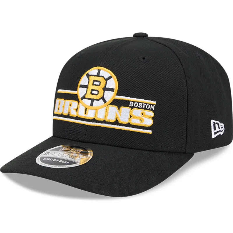 kepure-islenkta-juoda-snapback-9seventy-stretch-snap-stated-boston-bruins-nhl-new-era