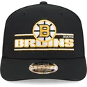 gorra-curva-negra-snapback-9seventy-stretch-snap-stated-de-boston-bruins-nhl-de-new-era