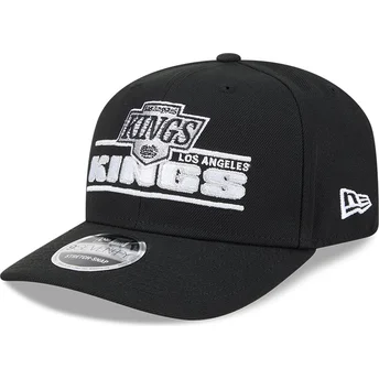 Czarna zakrzywiona czapka snapback 9SEVENTY Stretch Snap Stated Los Angeles Kings NHL od New Era