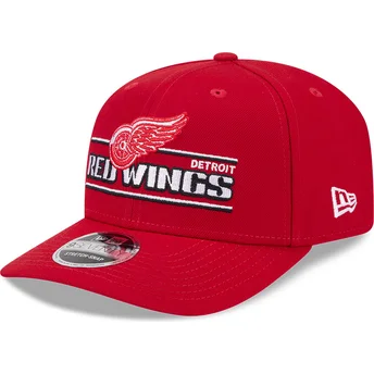 Czerwona zakrzywiona czapka snapback 9SEVENTY Stretch Snap Stated Detroit Red Wings NHL od New Era