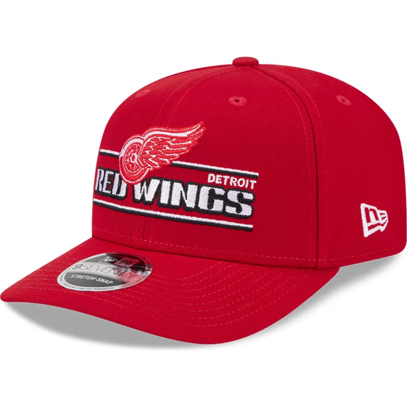 kepure-islenkta-raudona-snapback-9seventy-stretch-snap-stated-detroit-red-wings-nhl-new-era