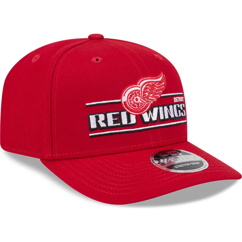 czerwona-czapka-z-daszkiem-snapback-9seventy-stretch-snap-stated-detroit-red-wings-nhl-new-era