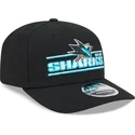 kepure-islenkta-juoda-snapback-9seventy-stretch-snap-stated-san-jose-sharks-nhl-new-era