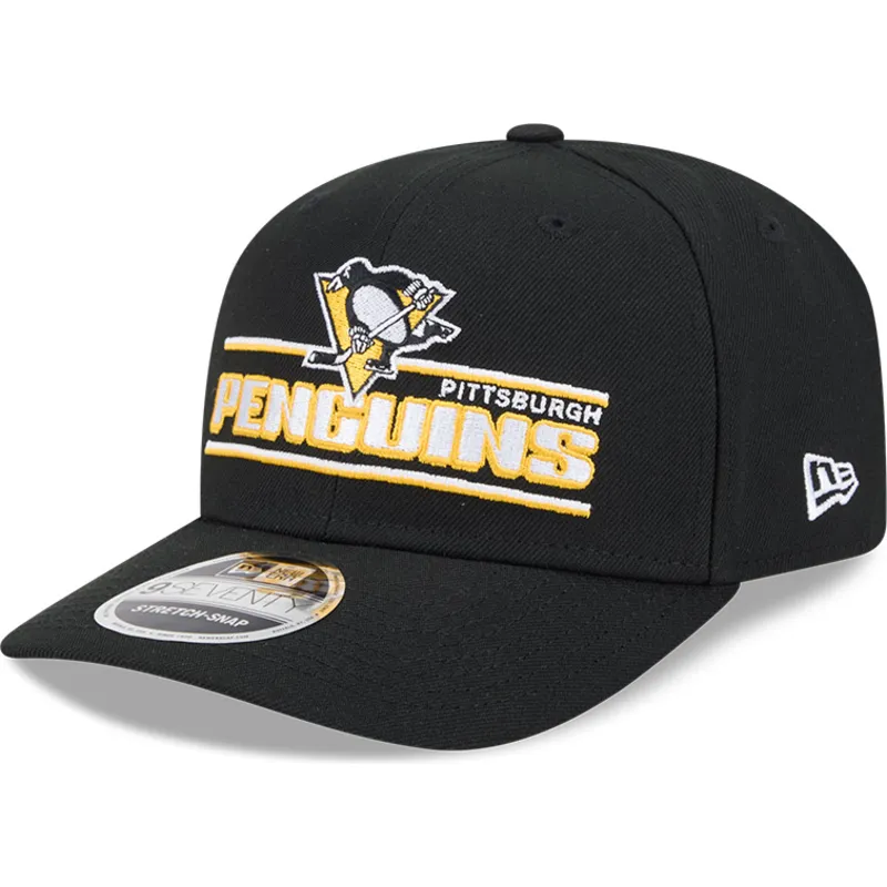 kepure-islenkta-juoda-snapback-9seventy-stretch-snap-stated-pittsburgh-penguins-nhl-new-era