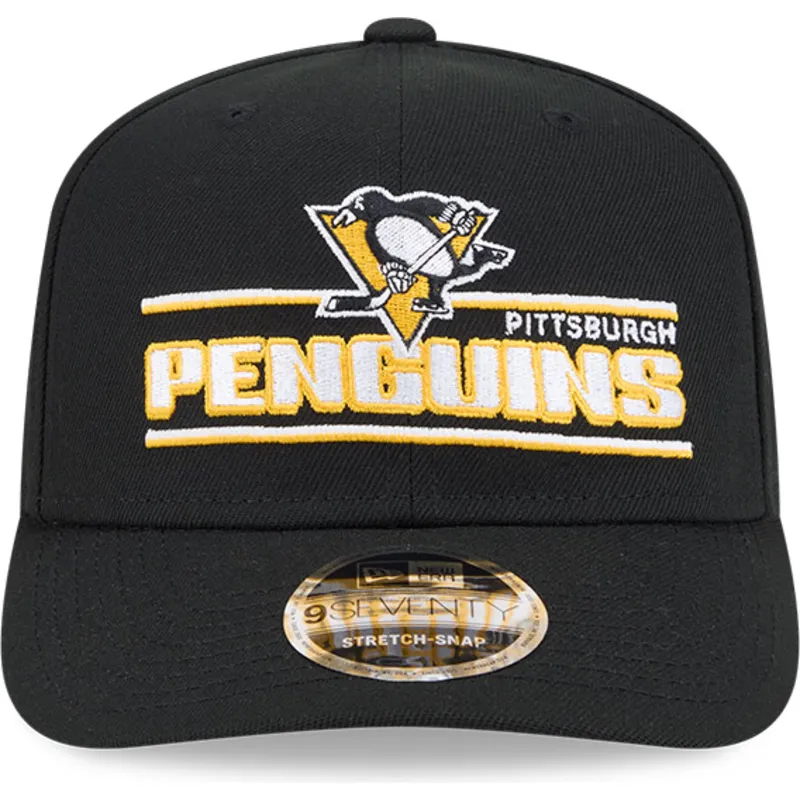 kepure-islenkta-juoda-snapback-9seventy-stretch-snap-stated-pittsburgh-penguins-nhl-new-era