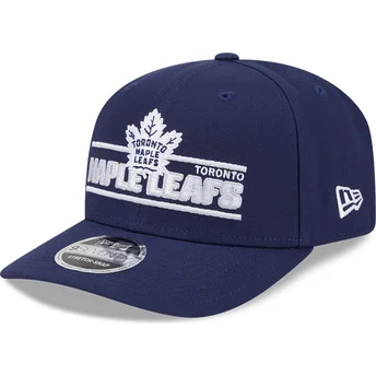 Niebieska czapka z zakrzywionym daszkiem typu snapback 9SEVENTY Stretch Snap Stated Toronto Maple Leafs NHL od New Era