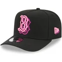 gorra-curva-negra-snapback-9fifty-a-frame-neon-de-boston-red-sox-mlb-de-new-era