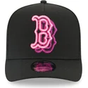 gorra-curva-negra-snapback-9fifty-a-frame-neon-de-boston-red-sox-mlb-de-new-era