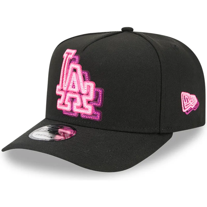 kepure-islenkta-juoda-snapback-9fifty-a-frame-neon-los-angeles-dodgers-mlb-new-era
