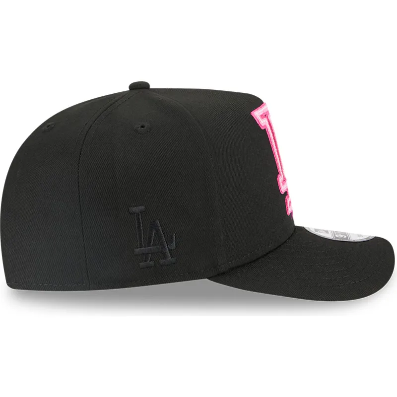 czarna-czapka-z-zakrzywionym-daszkiem-snapback-9fifty-a-frame-neon-los-angeles-dodgers-mlb-new-era