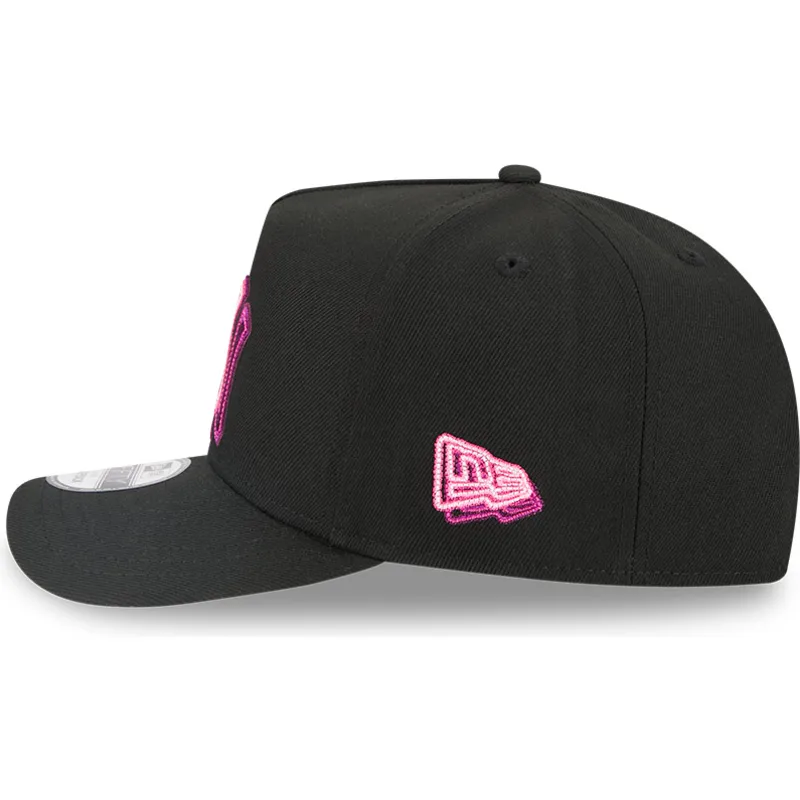 czarna-zakrzywiona-czapka-snapback-9fifty-a-frame-neon-new-york-yankees-mlb-new-era