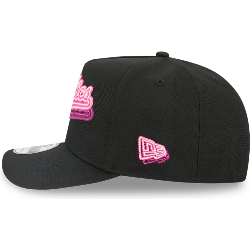 kepure-islenkta-juoda-snapback-9fifty-a-frame-neon-oakland-athletics-mlb-new-era