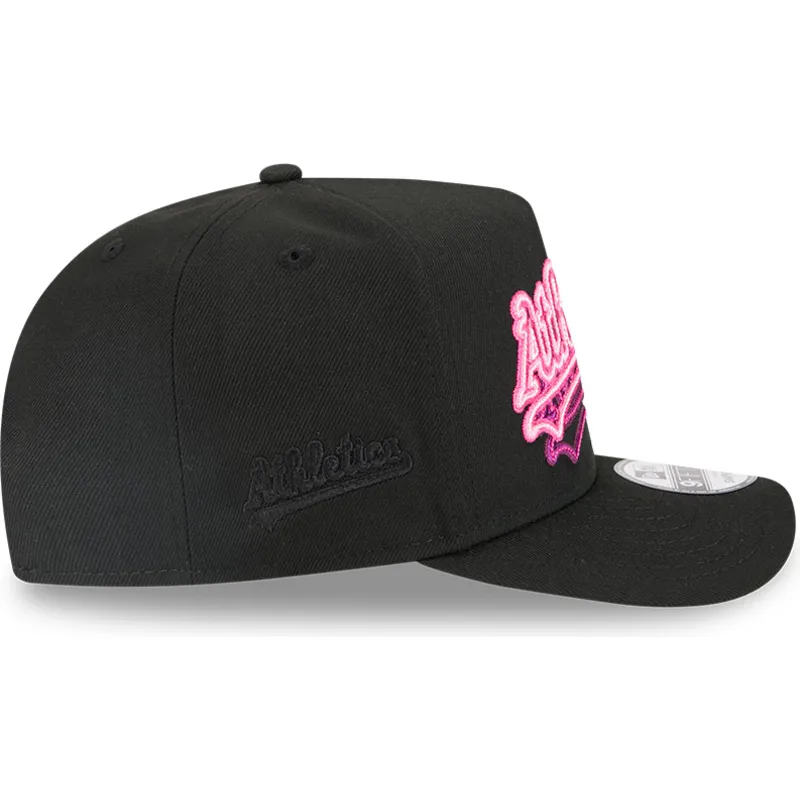 kepure-islenkta-juoda-snapback-9fifty-a-frame-neon-oakland-athletics-mlb-new-era
