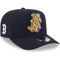 kepure-islenkta-tamsiai-melyna-snapback-9fifty-a-frame-emblem-boston-red-sox-mlb-new-era