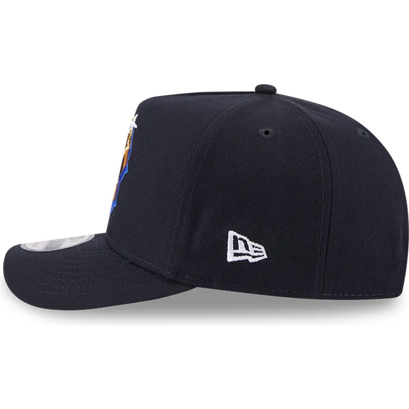 kepure-islenkta-tamsiai-melyna-snapback-9fifty-a-frame-emblem-boston-red-sox-mlb-new-era