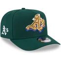 zielona-czapka-z-zakrzywionym-daszkiem-snapback-9fifty-a-frame-emblem-oakland-athletics-mlb-new-era