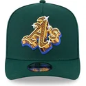 zielona-czapka-z-zakrzywionym-daszkiem-snapback-9fifty-a-frame-emblem-oakland-athletics-mlb-new-era