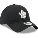 czarna-regulowana-czapka-z-zakrzywionym-daszkiem-9twenty-stamp-toronto-maple-leafs-nhl-new-era