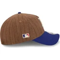 cap-islenkta-brown-adjustable-strap-9twenty-a-frame-wool-pinstripe-los-angeles-dodgers-mlb-new-era