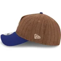 cap-islenkta-brown-adjustable-strap-9twenty-a-frame-wool-pinstripe-los-angeles-dodgers-mlb-new-era