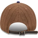 gorra-curva-marron-y-azul-ajustable-9twenty-a-frame-wool-pinstripe-de-los-angeles-dodgers-mlb-de-new-era