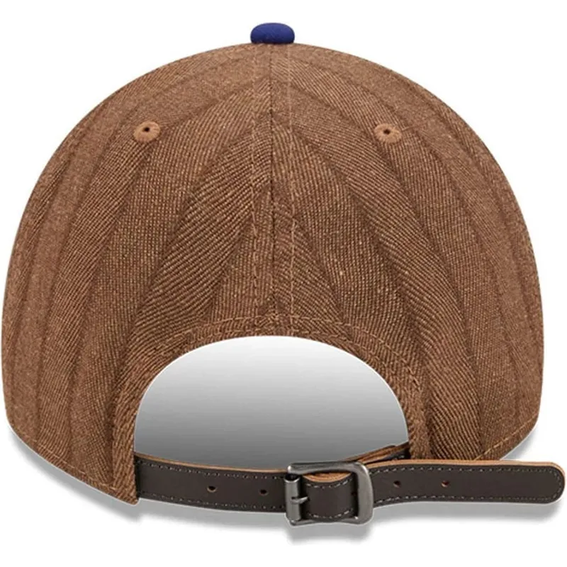 kepure-islenkta-ruda-reguliuojama-juostele-9twenty-a-frame-wool-pinstripe-los-angeles-dodgers-mlb-new-era
