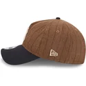 cap-islenkta-brown-adjustable-strap-9twenty-a-frame-wool-pinstripe-new-york-yankees-mlb-new-era