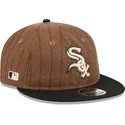 kepure-plokscia-ruda-reguliuojama-juostele-9fifty-retro-crown-wool-pinstripe-chicago-white-sox-mlb-new-era