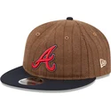 kepure-plokscia-ruda-reguliuojama-juostele-9fifty-retro-crown-wool-pinstripe-atlanta-braves-mlb-new-era