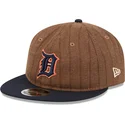 cap-plokscia-brown-adjustable-strap-9fifty-retro-crown-wool-pinstripe-detroit-tigers-mlb-new-era