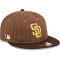 brazowa-czapka-z-daszkiem-typu-flat-regulowana-9fifty-retro-crown-wool-pinstripe-san-diego-padres-mlb-od-new-era