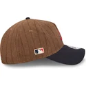 cap-islenkta-brown-adjustable-strap-9twenty-a-frame-wool-pinstripe-atlanta-braves-mlb-new-era