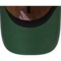 new-era-curved-brim-9twenty-a-frame-wool-pinstripe-atlanta-braves-mlb-brown-and-navy-blue-adjustable-cap