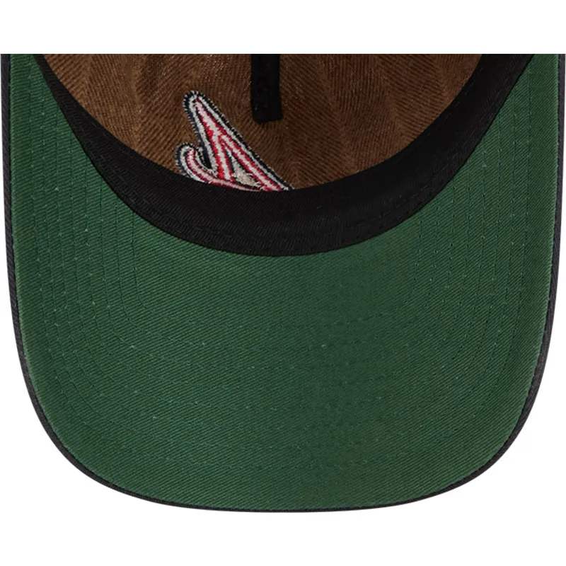 brazowa-i-granatowa-regulowana-czapka-z-daszkiem-9twenty-a-frame-wool-pinstripe-atlanta-braves-mlb-new-era