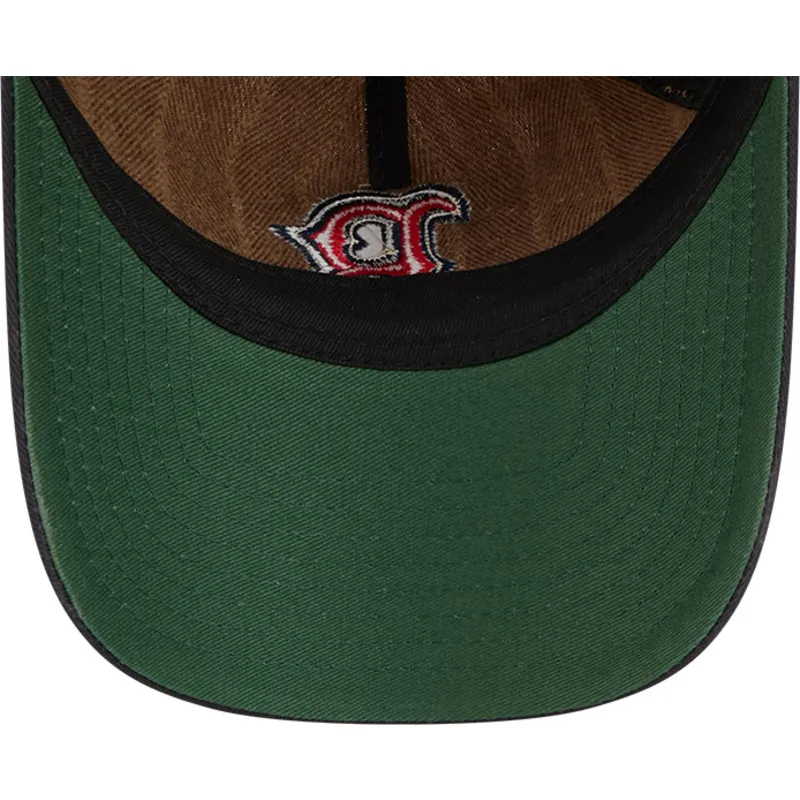 kepure-islenkta-ruda-reguliuojama-juostele-9twenty-a-frame-wool-pinstripe-boston-red-sox-mlb-new-era