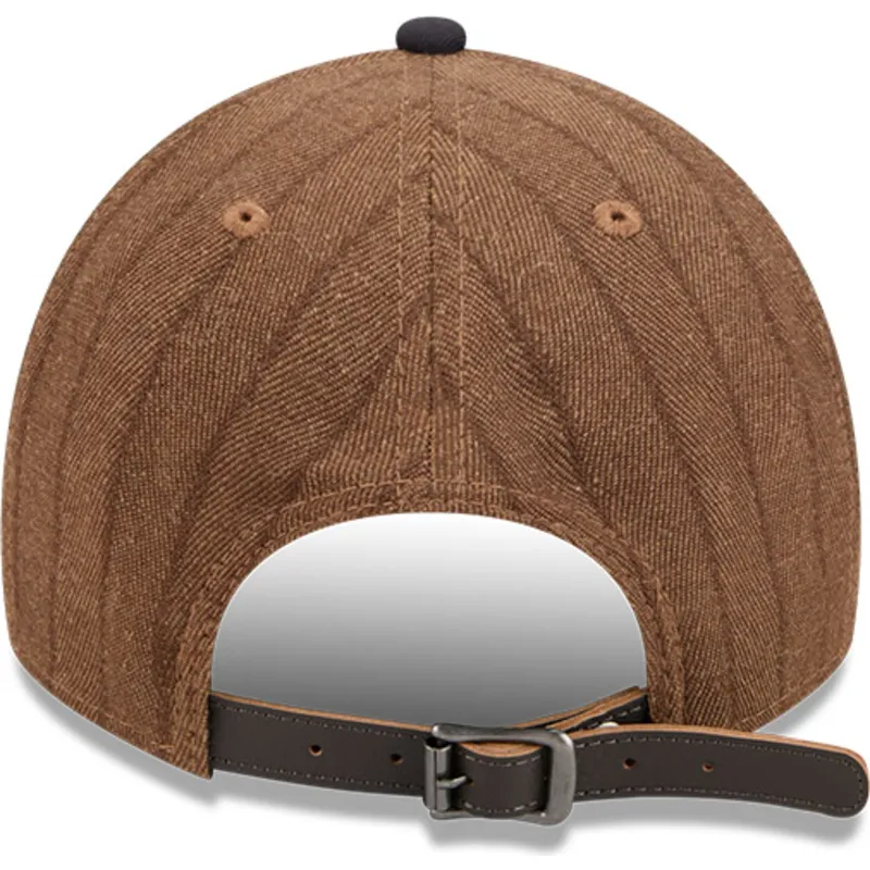 brazowa-i-granatowa-regulowana-czapka-z-daszkiem-9twenty-a-frame-wool-pinstripe-detroit-tigers-mlb-new-era