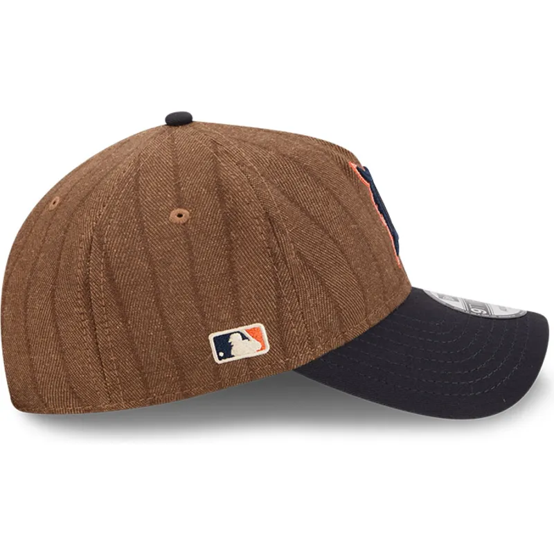 cap-islenkta-brown-adjustable-strap-9twenty-a-frame-wool-pinstripe-detroit-tigers-mlb-new-era cap-islenkta-brown-adjustable-strap-9twenty-a-frame-wool-pinstripe-detroit-tigers-mlb-new-era