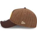 cap-islenkta-brown-adjustable-strap-9twenty-a-frame-wool-pinstripe-san-diego-padres-mlb-new-era